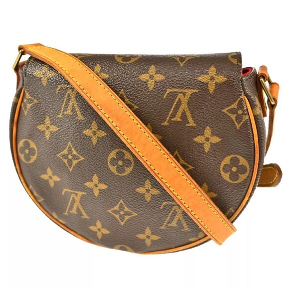 AUTHENTIC LOUIS VUITTON MONOGRAM TAMBOURINE SHOULDER CROSSBODY BAG FL0014 - Picture 2 of 10